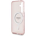 GUESS futerał do SAMSUNG S25 GUHMS25SHFGEREP (Magnetic IML Glitter Circle) różowy