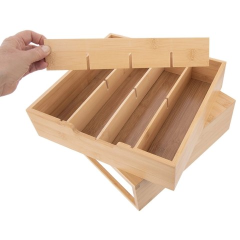 Organizer Pojemnik na Kapsułki do Kawy Drewniany ORION 31,5x30x10 cm