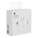 Oryginalne Słuchawki przewodowe douszne Apple A1472 EarPods MNHF2ZM/A 3,5mm blister białe