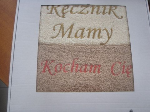 Ręcznik haftowany 50X100 2szt w pudełku DLA MAMY 9518