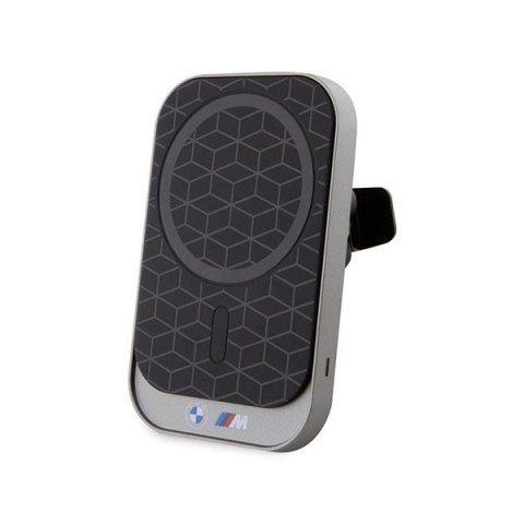 Uchwyt na telefon do samochodu indukcyjny BMW zgodny z MagSafe 15W do szyby / deski / kratki M Edition BMMWCCMPGPK czarny