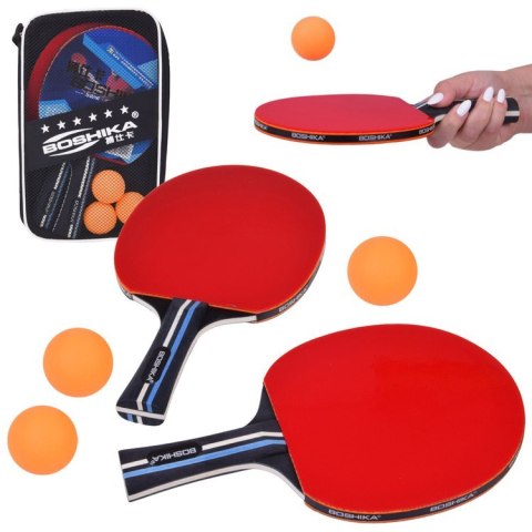 Zestaw do Ping-Ponga: 2 Drewniane Paletki + 3 piłeczki + etui SP0870