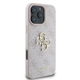 GUESS futerał do IPHONE 16 Pro Max GUHCP16X4GMGPI (4G PU Big Logo) różowy