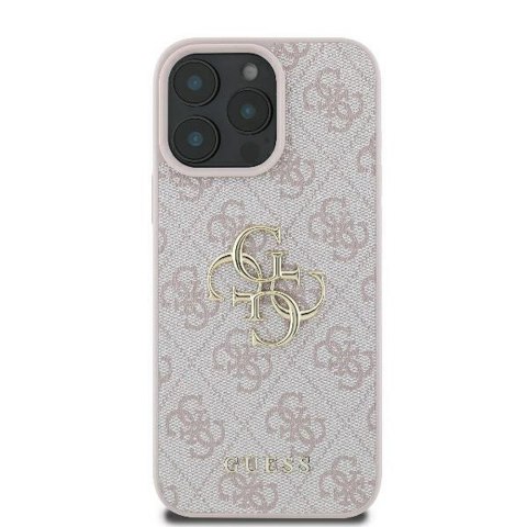 GUESS futerał do IPHONE 16 Pro Max GUHCP16X4GMGPI (4G PU Big Logo) różowy