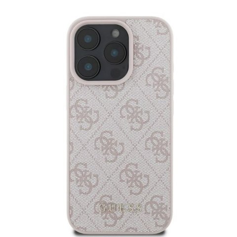 GUESS futerał do IPHONE 16 Pro Max GUHCP16XG4GFPI (PU 4G Classic) różowy