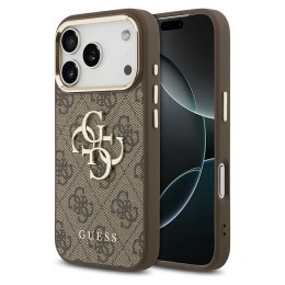 GUESS futerał do IPHONE 17 Pro Max GUHCP17X4GMGCBR (PU W/ Big 4G Classic Logo) złoto brązowy