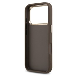 GUESS futerał do IPHONE 17 Pro Max GUHCP17X4GMGCBR (PU W/ Big 4G Classic Logo) złoto brązowy