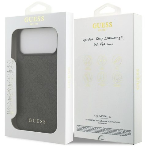 GUESS futerał do IPHONE 17 Pro Max GUHCP17XG4GFGR (PU 4G Classic) brązowy