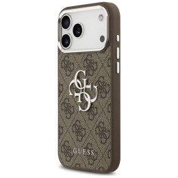 GUESS futerał do IPHONE 17 Pro Max GUHCP17XP4G4SMCW (4G PU Leather Case with Big 4G and Classic Logo and Silver Metal Camera Fra