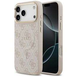 GUESS futerał do IPHONE 17 Pro Max kompatybilny z MagSafe GUHMP17XP4MSEGCP (PU 4G W/ Classic) różowy