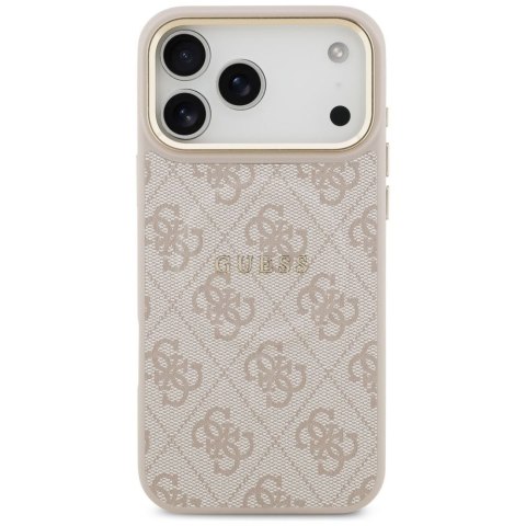 GUESS futerał do IPHONE 17 Pro Max kompatybilny z MagSafe GUHMP17XP4MSEGCP (PU 4G W/ Classic) różowy