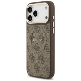 GUESS futerał do IPHONE 17 Pro Max kompatybilny z MagSafe GUHMP17XP4MSEGCW (PU 4G W/ Classic) brązowy