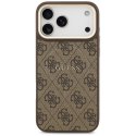GUESS futerał do IPHONE 17 Pro Max kompatybilny z MagSafe GUHMP17XP4MSEGCW (PU 4G W/ Classic) brązowy