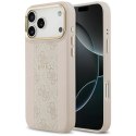 GUESS futerał do IPHONE 17 Pro Max kompatybilny z MagSafe GUHMP17XPG4SEMCP (PU W/ 4G Stripe) różowy