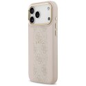 GUESS futerał do IPHONE 17 Pro Max kompatybilny z MagSafe GUHMP17XPG4SEMCP (PU W/ 4G Stripe) różowy