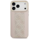 GUESS futerał do IPHONE 17 Pro Max kompatybilny z MagSafe GUHMP17XPG4SEMCP (PU W/ 4G Stripe) różowy