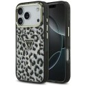 GUESS futerał do IPHONE 17 Pro kompatybilny z MagSafe GUHMP17LHLEGTGLK (PC TPU W/ Leopard Glitter) czarny