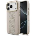 GUESS futerał do IPHONE 17 Pro kompatybilny z MagSafe GUHMP17LPG4SEMCP (PU W/ 4G PU Stripe) różowy