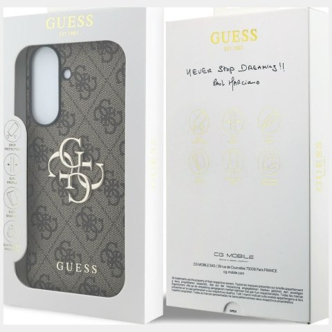 GUESS futerał do SAMSUNG Galaxy A57 GUHCSA574GMGBR (4G Big Metal Logo) brązowy