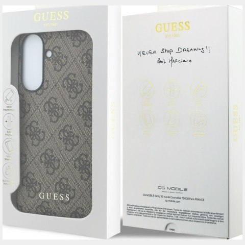 GUESS futerał do SAMSUNG Galaxy A57 GUHCSA57GF4GBR (PU 4G Classic Logo with Charm) brązowy