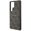 GUESS futerał do SAMSUNG S25 Ultra GUHMS25LG4GFRW (Magnetic PU 4G Ring Classic Logo) brązowy