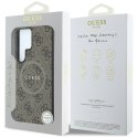 GUESS futerał do SAMSUNG S25 Ultra GUHMS25LG4GFRW (Magnetic PU 4G Ring Classic Logo) brązowy