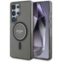GUESS futerał do SAMSUNG S25 Ultra GUHMS25LHFGEREK (Magnetic IML Glitter Circle) czarny