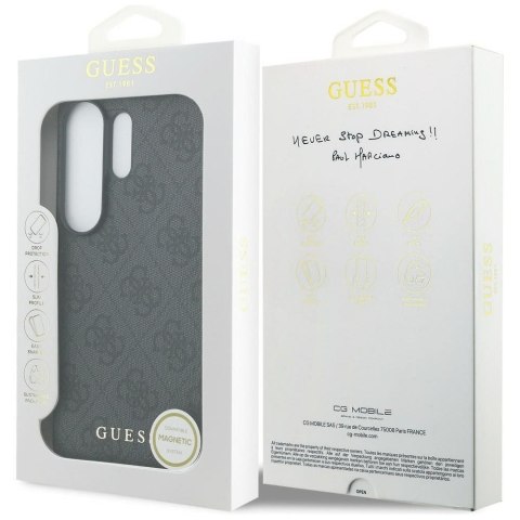 GUESS futerał do SAMSUNG S26 Ultra GUHMS26LGF4GGR (PU 4G Classic Logo with Charm) czarny