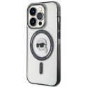 KARL LAGERFELD futerał do IPHONE 15 Pro KLHMP15LHKHNOTK (Karl Head + MAG) transparentny