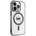 KARL LAGERFELD futerał do IPHONE 15 Pro KLHMP15LHKHNOTK (Karl Head + MAG) transparentny