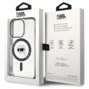 KARL LAGERFELD futerał do IPHONE 15 Pro KLHMP15LHKHNOTK (Karl Head + MAG) transparentny