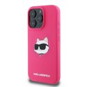 KARL LAGERFELD futerał do IPHONE 16 Pro Max kompatybilny z MagSafe KLHMP16XSCHPPLF (Sil Choupette Head Print) fuksja