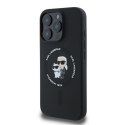 KARL LAGERFELD futerał do IPHONE 16 Pro Max kompatybilny z MagSafe KLHMP16XSCMKCRHK (Silicone KC Body Ring) czarny