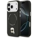 KARL LAGERFELD futerał do IPHONE 17 Pro Max kompatybilny z MagSafe KLHMP17XPSMLRKLK (PU Karl Pin) czarny