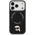 KARL LAGERFELD futerał do IPHONE 17 Pro Max kompatybilny z MagSafe KLHMP17XPSMLRKLK (PU Karl Pin) czarny