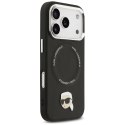 KARL LAGERFELD futerał do IPHONE 17 Pro Max kompatybilny z MagSafe KLHMP17XPSMLRKLK (PU Karl Pin) czarny