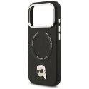 KARL LAGERFELD futerał do IPHONE 17 Pro Max kompatybilny z MagSafe KLHMP17XPSMLRKLK (PU Karl Pin) czarny