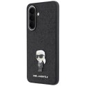 KARL LAGERFELD futerał do SAMSUNG A37 KLHCSA37GKNPSK (Fixed Glitter Ikonik Logo Metal Pin) czarny