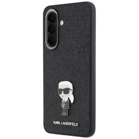 KARL LAGERFELD futerał do SAMSUNG A37 KLHCSA37GKNPSK (Fixed Glitter Ikonik Logo Metal Pin) czarny