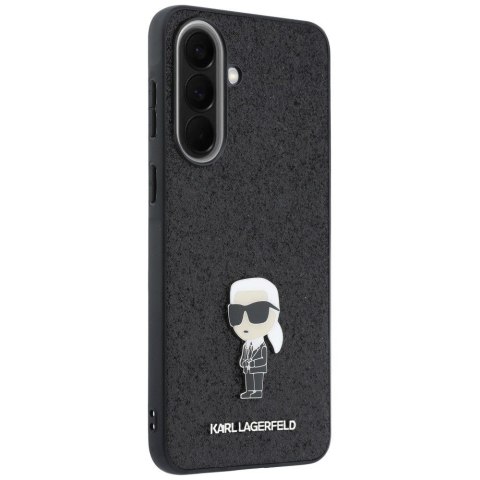 KARL LAGERFELD futerał do SAMSUNG A37 KLHCSA37GKNPSK (Fixed Glitter Ikonik Logo Metal Pin) czarny