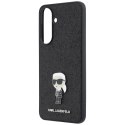 KARL LAGERFELD futerał do SAMSUNG A37 KLHCSA37GKNPSK (Fixed Glitter Ikonik Logo Metal Pin) czarny