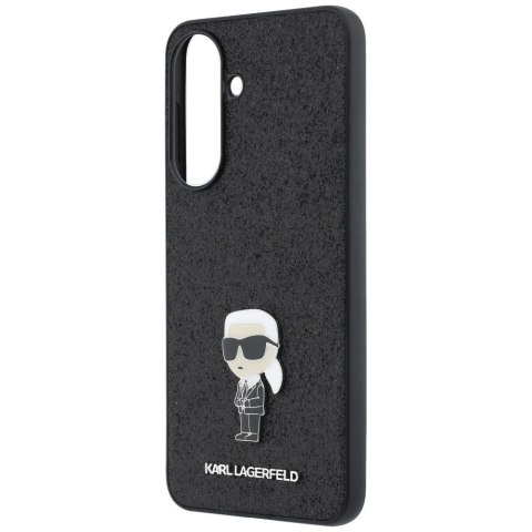 KARL LAGERFELD futerał do SAMSUNG A37 KLHCSA37GKNPSK (Fixed Glitter Ikonik Logo Metal Pin) czarny