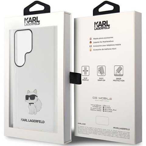 KARL LAGERFELD futerał do SAMSUNG S24 Ultra KLHCS24LHNCHTCT (IML NFT CHOUPETTE) transparentny
