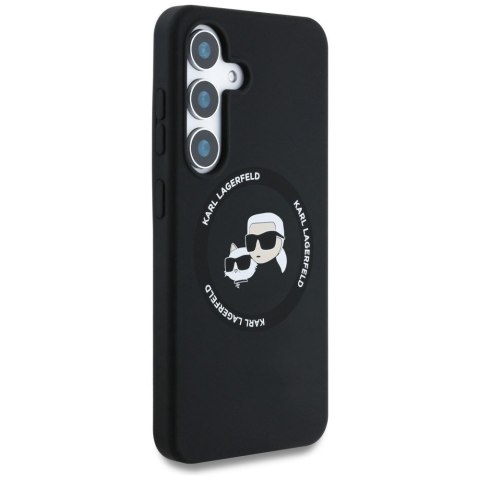KARL LAGERFELD futerał do SAMSUNG S25 Plus KLHMS25MSKCHTCK (Magnetic Silicone Double Heads) czarny