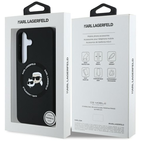 KARL LAGERFELD futerał do SAMSUNG S25 Plus KLHMS25MSKCHTCK (Magnetic Silicone Double Heads) czarny