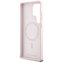 KARL LAGERFELD futerał do SAMSUNG S25 Ultra KLHMS25LSKCHTCP (Magnetic Silicone Double Heads) różowy