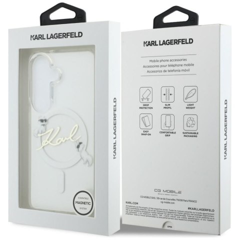 KARL LAGERFELD futerał do SAMSUNG S26 KLHMS26S5HKSCAH (Magnetic IML KC Script) transparentny