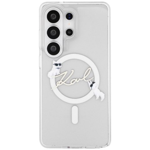 KARL LAGERFELD futerał do SAMSUNG S26 Ultra KLHMS26L5HKSCAH (Magnetic IML KC Script) transparentny