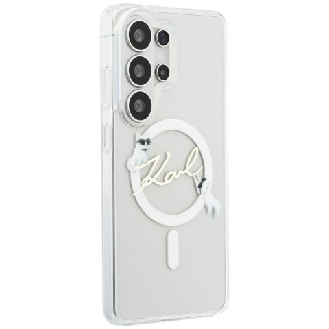 KARL LAGERFELD futerał do SAMSUNG S26 Ultra KLHMS26L5HKSCAH (Magnetic IML KC Script) transparentny