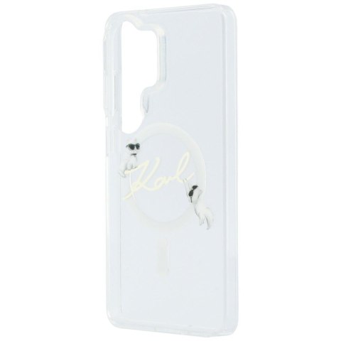 KARL LAGERFELD futerał do SAMSUNG S26 Ultra KLHMS26L5HKSCAH (Magnetic IML KC Script) transparentny
